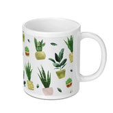 Botanical Theme White Succulent Planters Mug product type